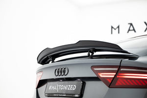Maxton Spoiler Extension Audi A7 S-Line (Facelift) - Gloss Black