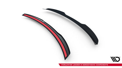 Maxton Spoiler Extension Audi A7 S-Line (Facelift) - Gloss Black