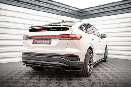 Maxton Spoiler Cap Audi Q4 E-Tron Sportback Mk1 - Gloss Black