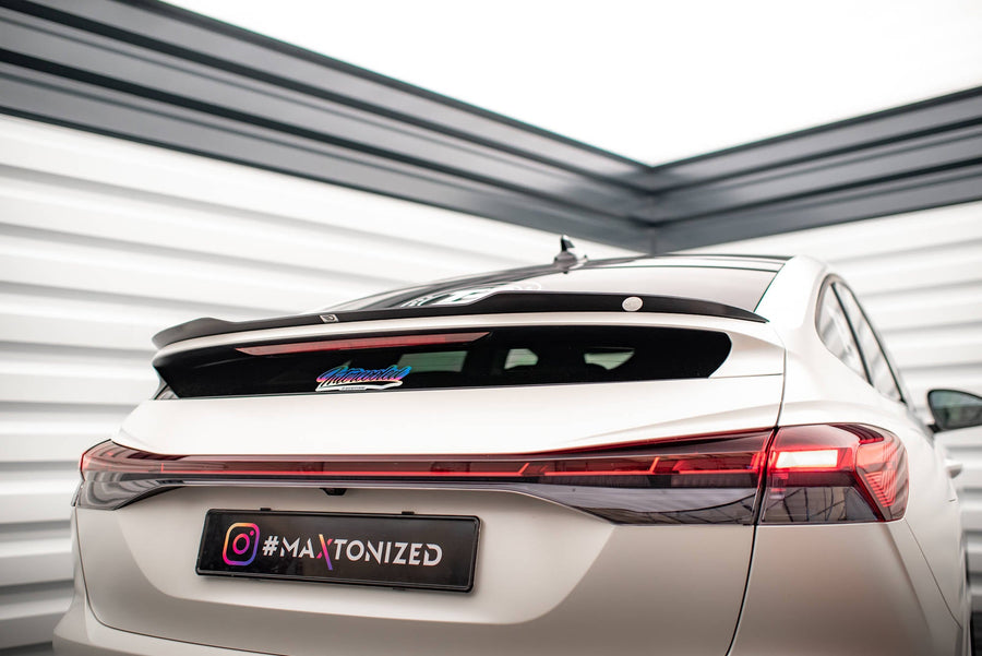 Maxton Spoiler Cap Audi Q4 E-Tron Sportback Mk1 - Gloss Black