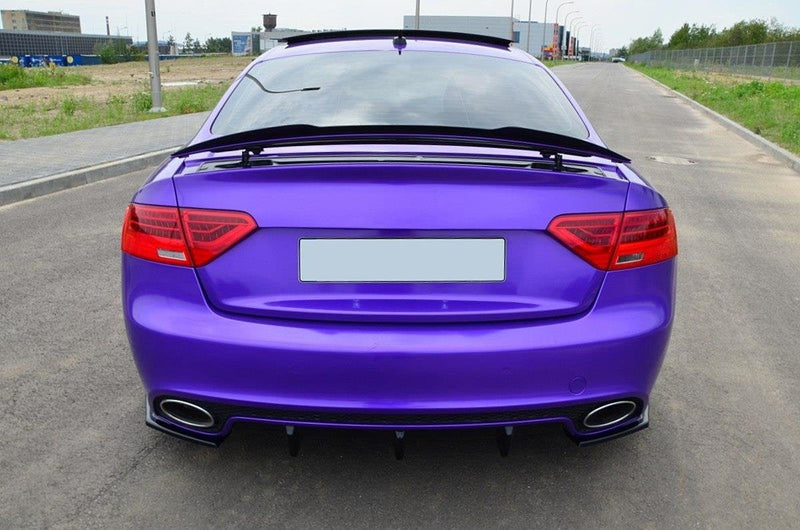 Maxton spoiler cap til Audi RS5 Mk1 (8T) Facelift – blank sort – billede 1 af 6