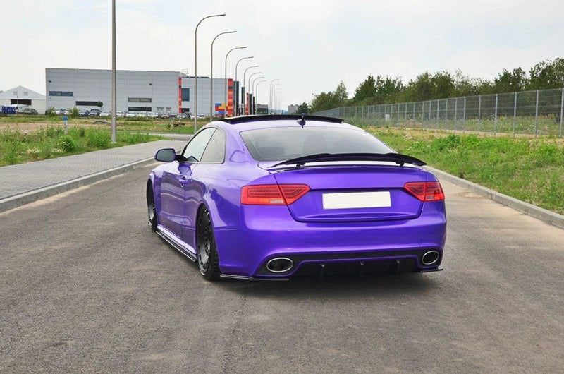 Maxton spoiler cap til Audi RS5 Mk1 (8T) Facelift – blank sort – billede 3 af 6
