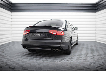 Maxton spoiler cap til Audi S4 B8 Facelift Sedan – blank sort – billede 2 af 5