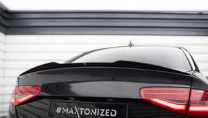 Maxton spoiler cap til Audi S4 B8 Facelift Sedan – blank sort – billede 1 af 5
