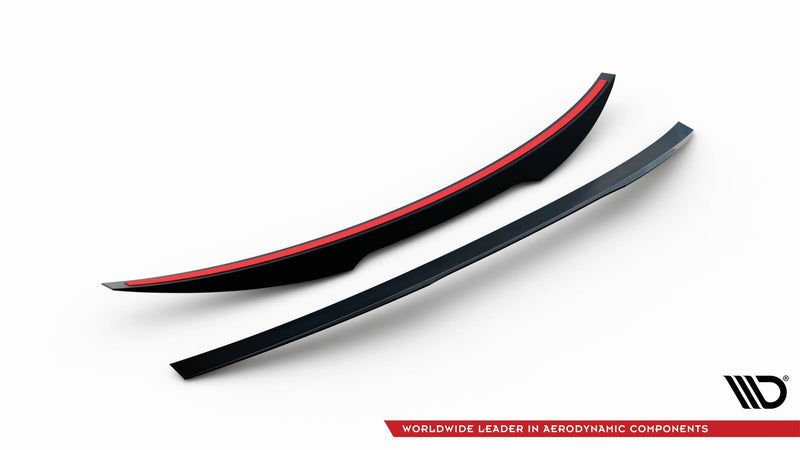 Maxton spoiler cap til Audi S4 B8 Facelift Sedan – blank sort – billede 4 af 5