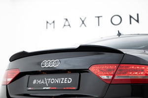 Maxton spoiler cap til Audi S5 Coupe / A5 S-Line Coupe 8T / 8T Facelift – blank sort – billede 2 af 6