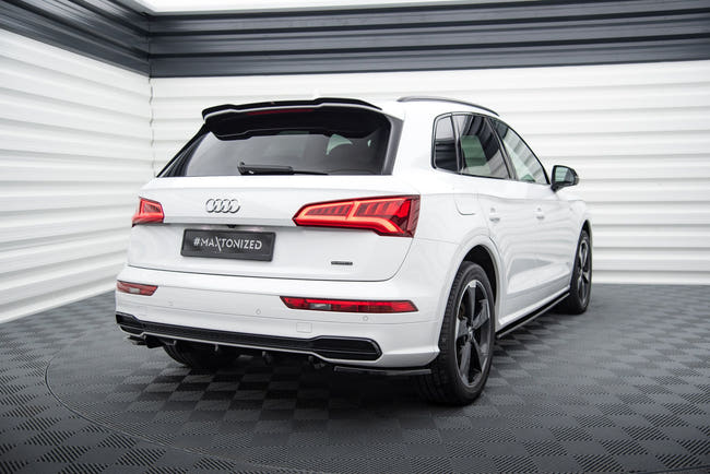 Maxton Spoiler Extension Audi Sq5/Q5 S-Line  Mkii - Gloss Black