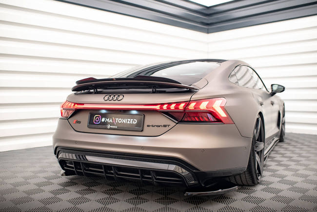 Maxton Spoiler Cap Audi E-Tron Gt / RS Gt RS Mk1 - Gloss Black