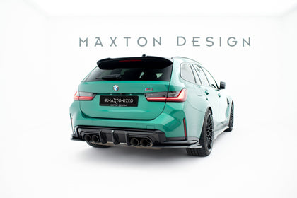 Maxton spoiler cap til BMW 3 Standard / M340 / M-Pack / M3 Touring G21 / G81 – blank sort – billede 2 af 6