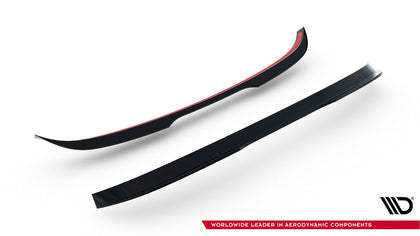 Maxton Spoiler Extension For BMW 3 E91 M-Pack Facelift - Gloss Black