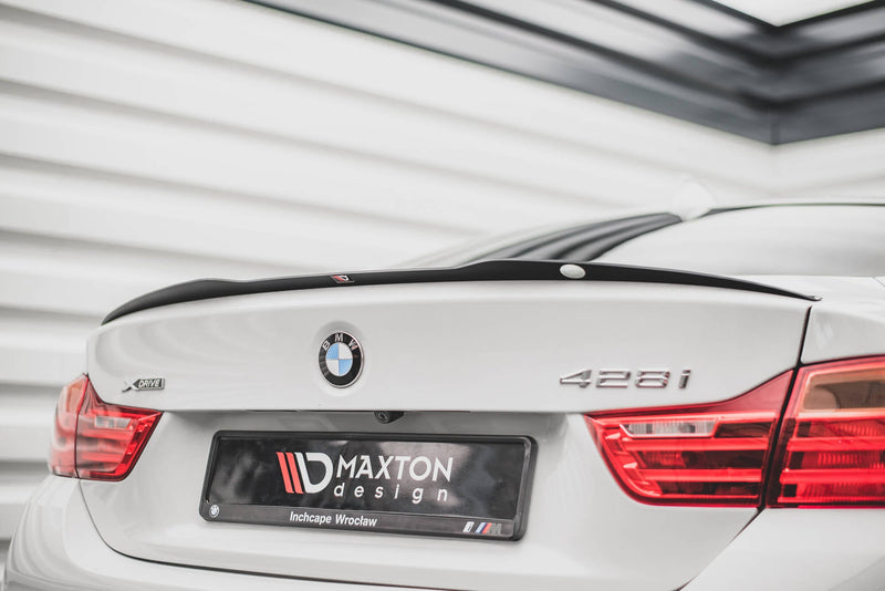 Maxton Spoiler Cap BMW 4 F32 - Gloss Black