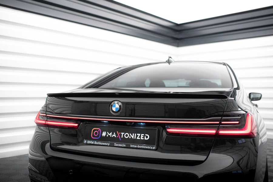 Maxton spoiler cap til BMW 7 G11 / G12 – blank sort – billede 1 af 5