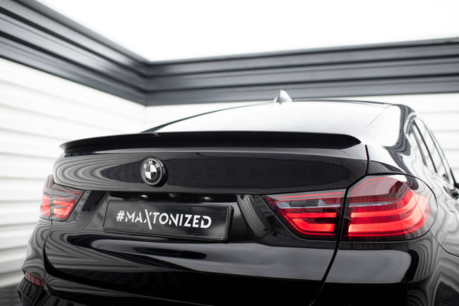 Maxton Spoiler Cap For BMW X4 M-Pack - Gloss Black