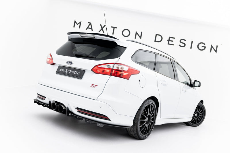 Maxton Spoiler Cap Ford Focus St Mk3 Estate - Gloss Black