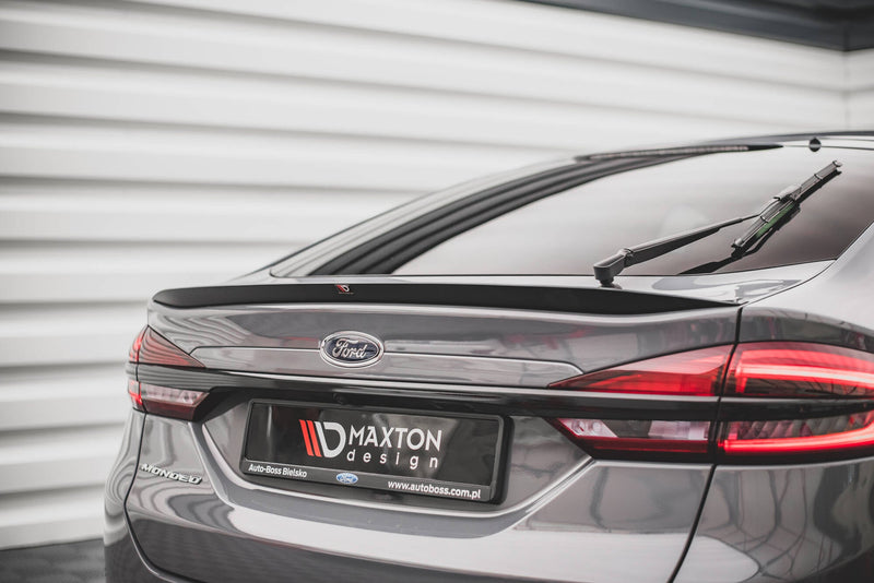 Maxton spoiler cap til Ford Mondeo Liftback Mk5 – blank sort – billede 1 af 5