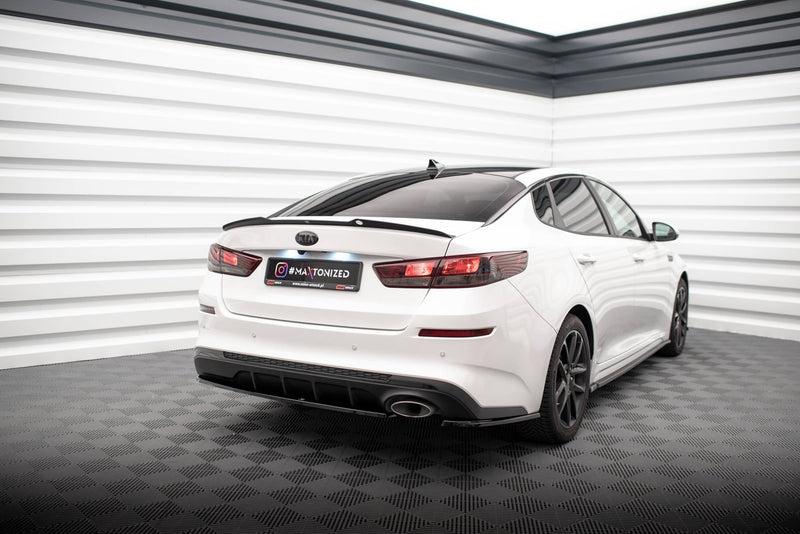 Maxton spoiler cap til Kia Optima Mk4 – blank sort – billede 6 af 8