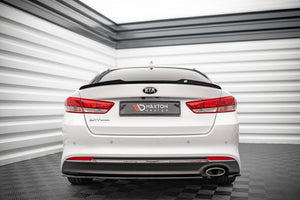 Maxton spoiler cap til Kia Optima Mk4 – blank sort – billede 4 af 8