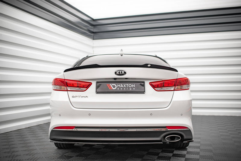 Maxton spoiler cap til Kia Optima Mk4 – blank sort – billede 4 af 8