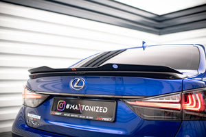 Maxton spoiler cap til Lexus GS F Mk4 Facelift – blank sort – billede 1 af 5