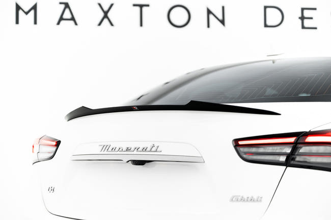 Maxton spoiler cap til Maserati Ghibli Modena Mk3 Facelift – blank sort – billede 1 af 6