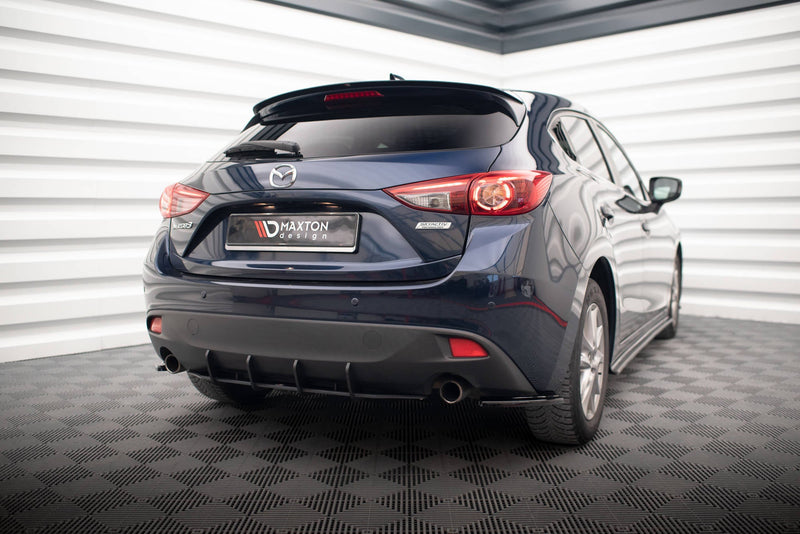 Maxton spoiler cap til Mazda 3 BN (Mk3) – blank sort – billede 2 af 5