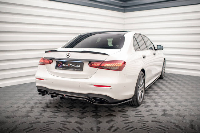 Maxton spoiler cap til Mercedes-Benz E Sedan AMG-Line W213 Facelift – blank sort – billede 2 af 5