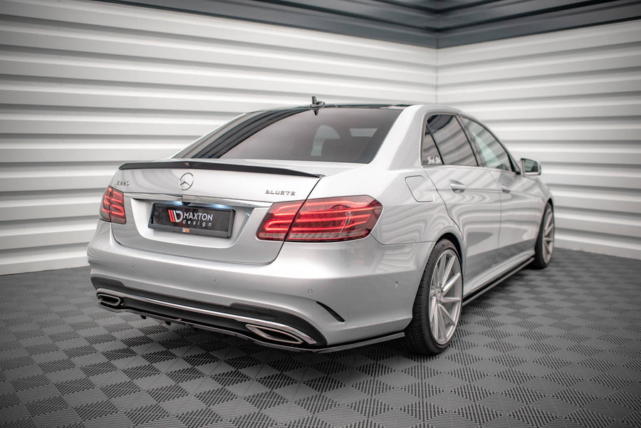 Maxton Spoiler Cap Mercedes-Benz E63 Amg Sedan W212 Facelift - Gloss Black