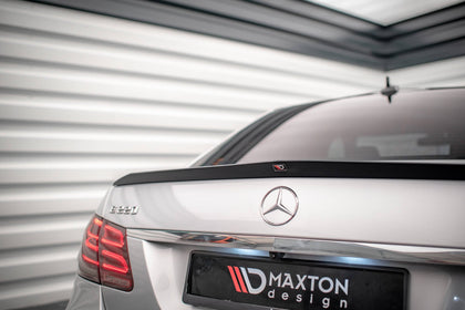 Maxton Spoiler Cap Mercedes-Benz E63 Amg Sedan W212 Facelift - Gloss Black