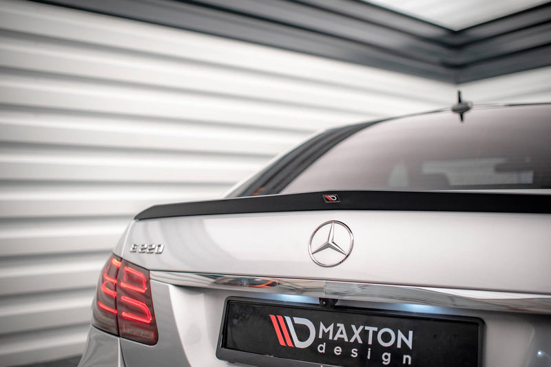 Maxton Spoiler Cap Mercedes-Benz E63 Amg Sedan W212 Facelift - Gloss Black