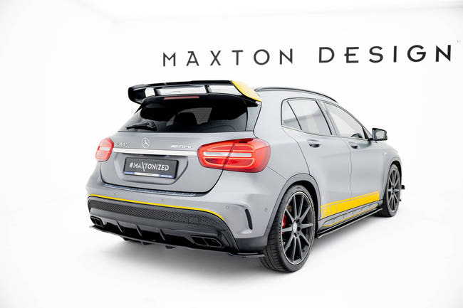 Maxton Spoiler Extension Mercedes-Benz Gla 45 Amg Suv (X156) Preface - Gloss Black