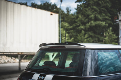 Maxton spoiler cap til Mini Cooper / One R50 – blank sort – billede 1 af 5