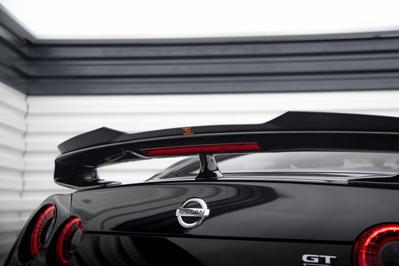 Maxton spoiler cap til Nissan GTR R35 Facelift – blank sort – billede 5 af 8