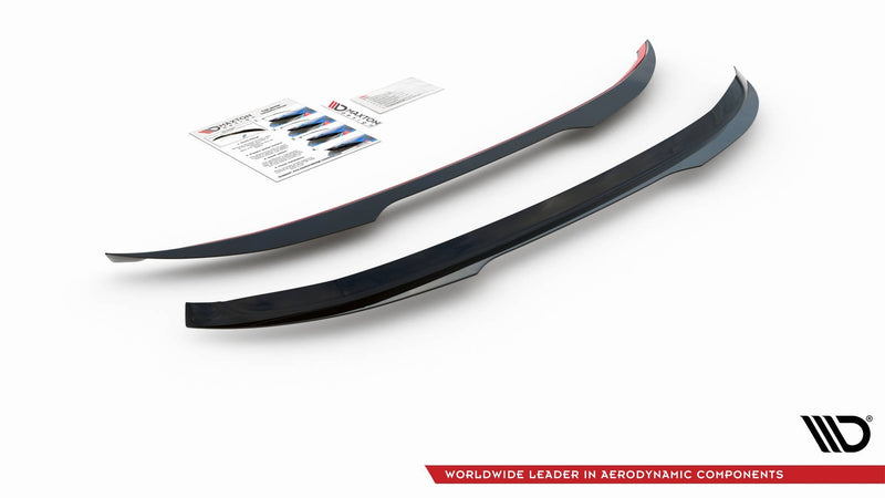 Maxton spoiler cap til Peugeot 308 SW Mk2 – blank sort – billede 4 af 5