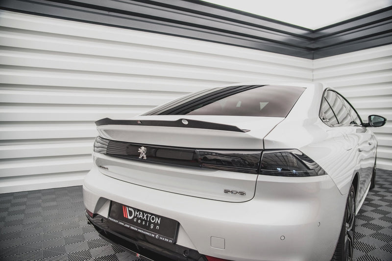 Maxton spoiler cap til Peugeot 508 Sedan Mk2 – blank sort – billede 1 af 4