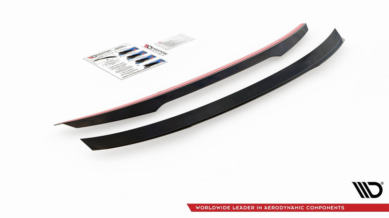 Maxton spoiler cap til Peugeot 508 Sedan Mk2 – blank sort – billede 4 af 4