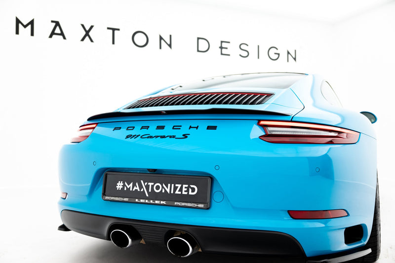 Maxton spoiler cap til Porsche 911 Carrera 991 Facelift – blank sort – billede 2 af 7