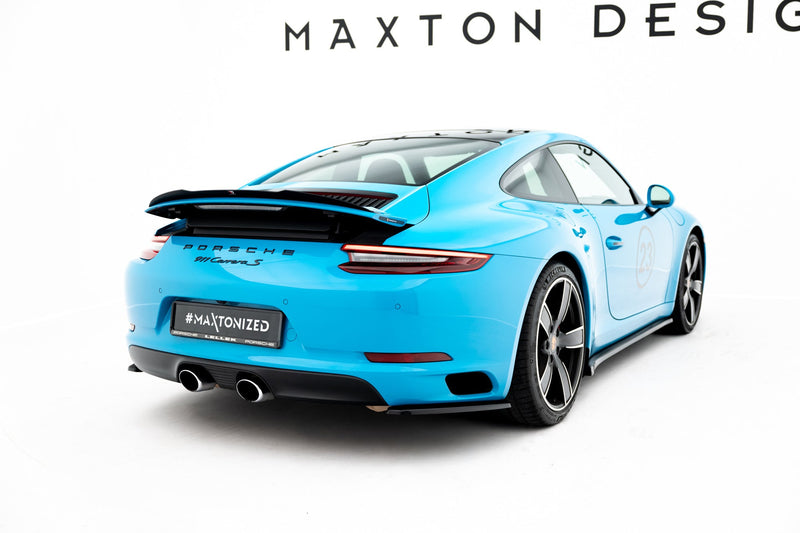 Maxton spoiler cap til Porsche 911 Carrera 991 Facelift – blank sort – billede 4 af 7