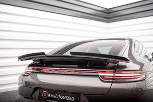 Maxton spoiler cap til Porsche Panamera GTS / Panamera E-Hybrid / Panamera Turbo S E-Hybrid 971 – blank sort – billede 1 af 6