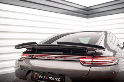 Maxton spoiler cap til Porsche Panamera GTS / Panamera E-Hybrid / Panamera Turbo S E-Hybrid 971 – blank sort – billede 1 af 6