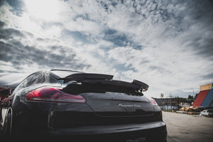 Maxton spoiler cap til Porsche Panamera Turbo 970 Facelift – blank sort – billede 2 af 6