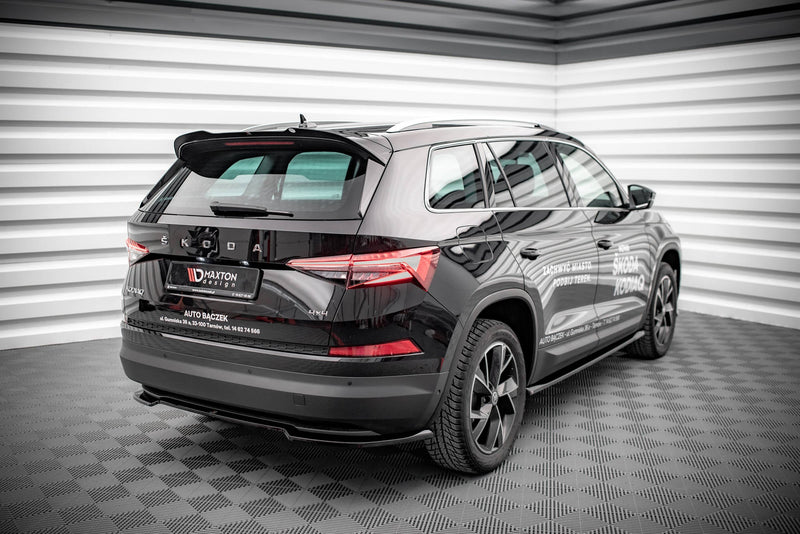 Maxton spoiler cap til Skoda Kodiaq Mk1 Facelift – blank sort – billede 1 af 4