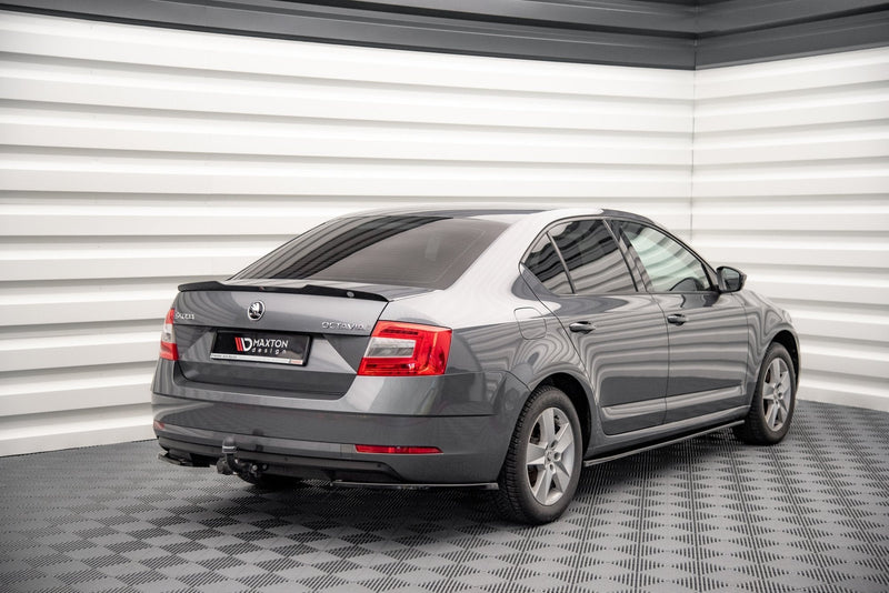 Maxton Spoiler Cap Skoda Octavia Mk3 Facelift - Gloss Black