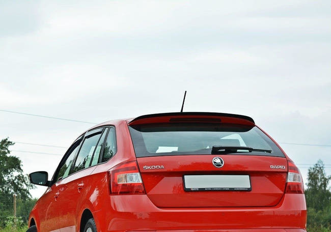 Maxton spoiler cap til Skoda Rapid Spaceback – blank sort – billede 2 af 6