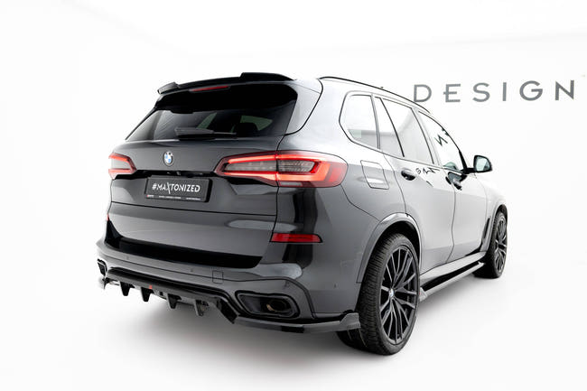 Maxton Spoiler Extension For BMW X5 G05 M-Pack - Gloss Black