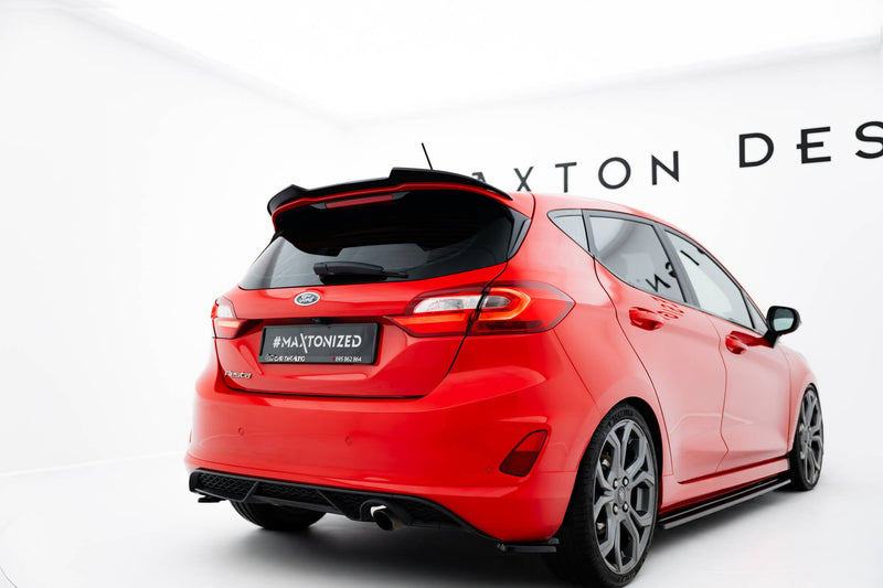 Maxton spoiler cap til Ford Fiesta Mk8 ST / ST-Line – blank sort – billede 4 af 13