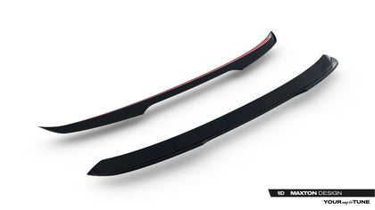 Maxton spoiler cap til Volkswagen Golf Hatchback GTE  / R-Line / Standard Mk8 / Mk8 Facelift – blank sort – billede 6 af 8