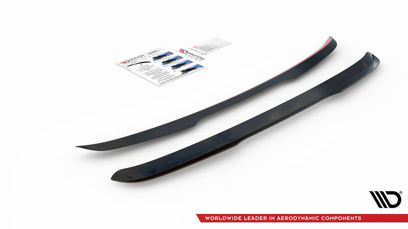 Maxton spoiler cap til Volvo V70 Mk3 – blank sort – billede 1 af 2