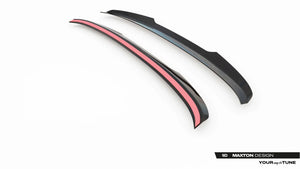 Maxton spoiler cap til BMW 5 Standard / M-Pack / M550 Sedan G30 / G30 Facelift – blank sort – billede 4 af 5