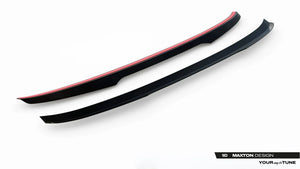 Maxton spoiler cap til BMW 5 Standard / M-Pack / M550 Sedan G30 / G30 Facelift – blank sort – billede 5 af 5