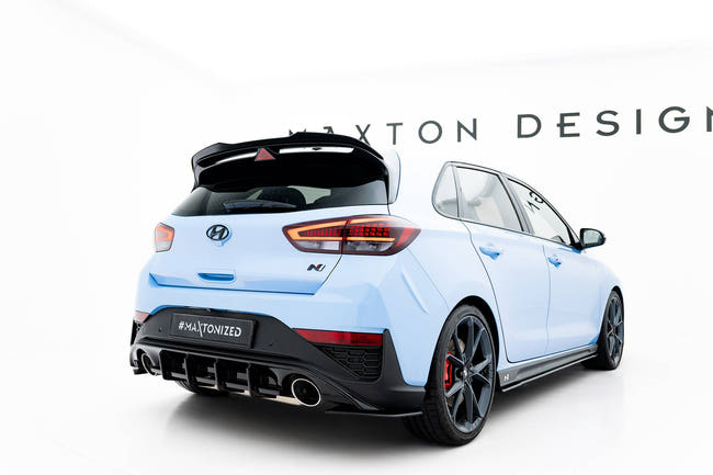 Maxton spoiler cap til Hyundai I30 N Hatchback Mk3 / Mk3 Facelift – blank sort – billede 2 af 7